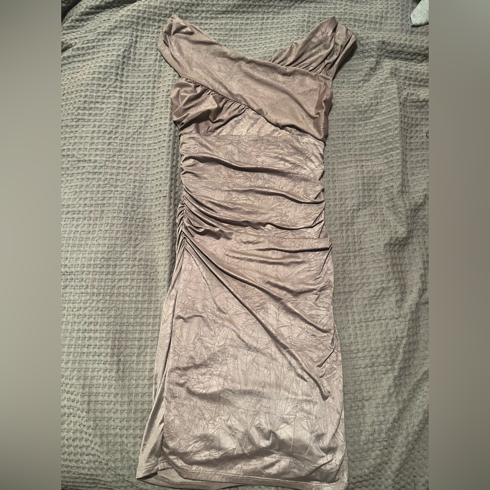 Guess Silky Taupe Dress